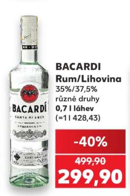 BACARDI Rum/Lihovina
