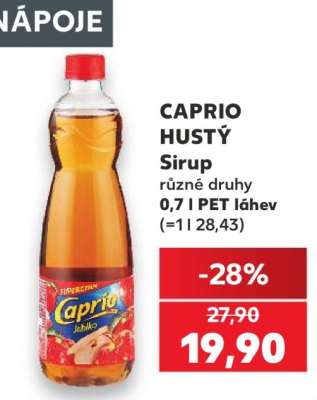 CAPRIO HUSTÝ SIRUP