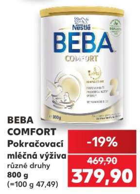 BEBA COMFORT Pokračovací mléčná výživa