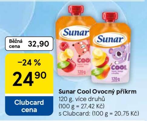 Sunar Cool Ovocný příkrm
