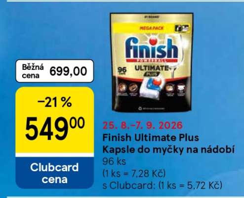 Finish Ultimate Plus Kapsle do myčky na nádobí