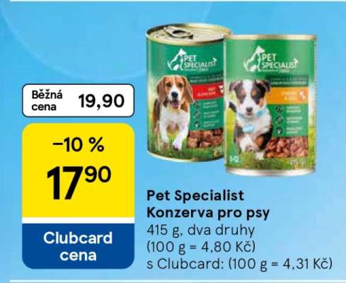 Pet Specialist Konzerva pro psy