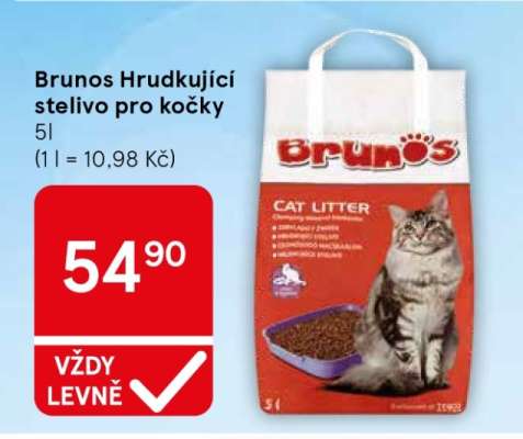 Brunos Hrudkující stelivo pro kočky
