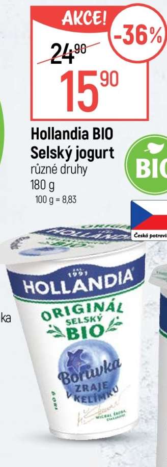 Hollandia BIO SELSKÝ JOGURT
