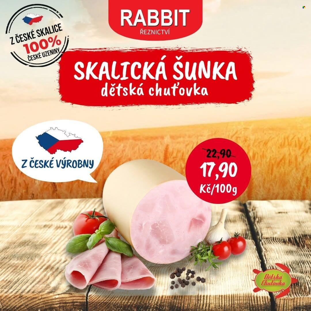 Leták RABBIT řeznictví - 1. 9. 2026 - 6. 9. 2026. Strana 4