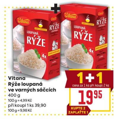 Vitana Rýže loupaná ve varných sáčcích