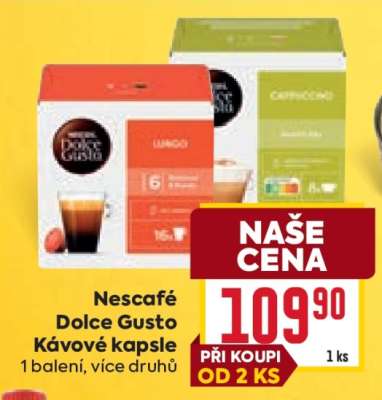 Nescafé Dolce Gusto kávové kapsle