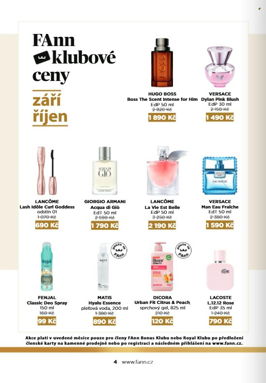 Leták FAnn parfumerie - 1. 9. 2026 - 31. 10. 2026. Strana 4