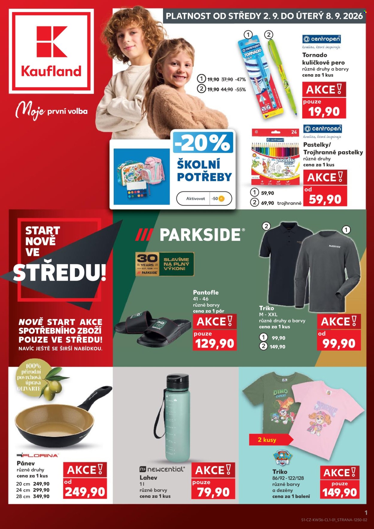 Leták Kaufland - 2. 9. 2026 - 8. 9. 2026. Strana 1