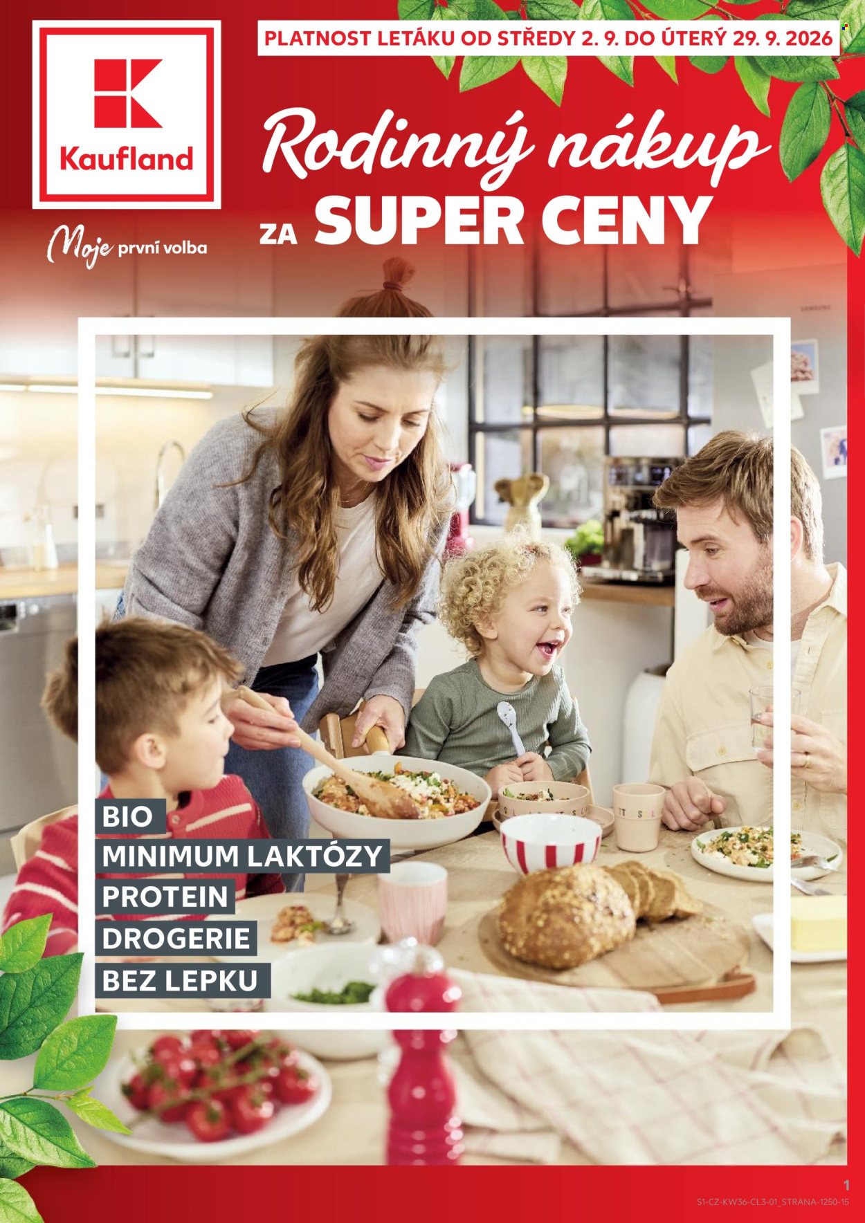 Leták Kaufland - 2. 9. 2026 - 29. 9. 2026. Strana 1