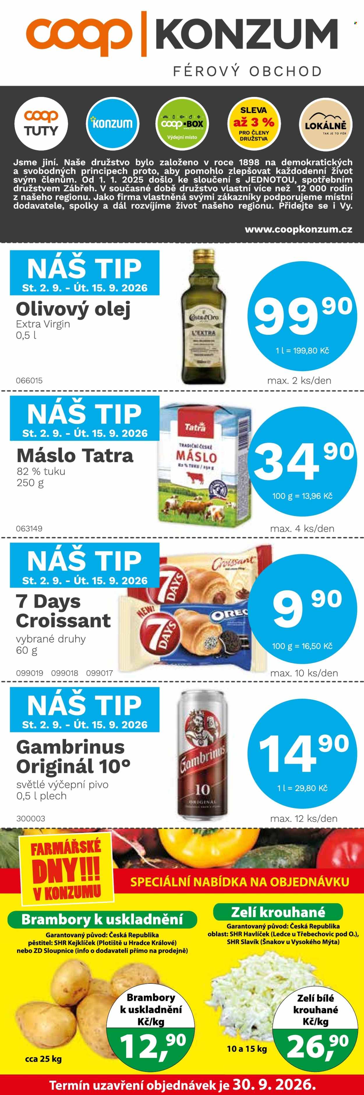 Leták Konzum - 2. 9. 2026 - 15. 9. 2026. Strana 1