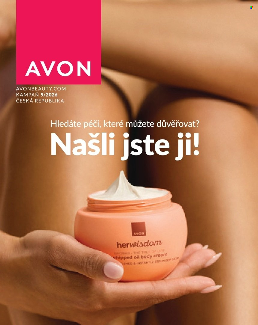 Leták AVON - 1. 9. 2026 - 30. 9. 2026. Strana 1