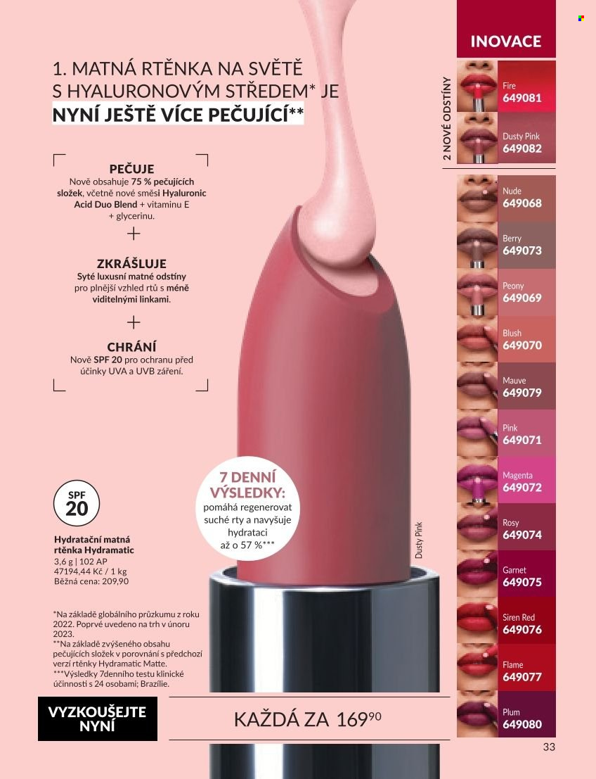 Leták AVON - 1. 9. 2026 - 30. 9. 2026. Strana 33