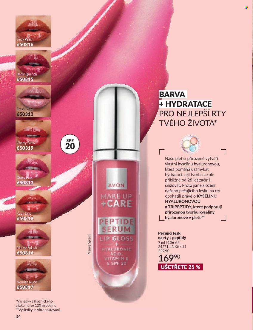 Leták AVON - 1. 9. 2026 - 30. 9. 2026. Strana 34