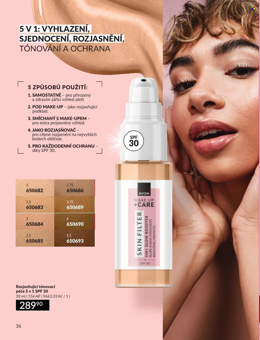 Leták AVON - 1. 9. 2026 - 30. 9. 2026. Strana 36