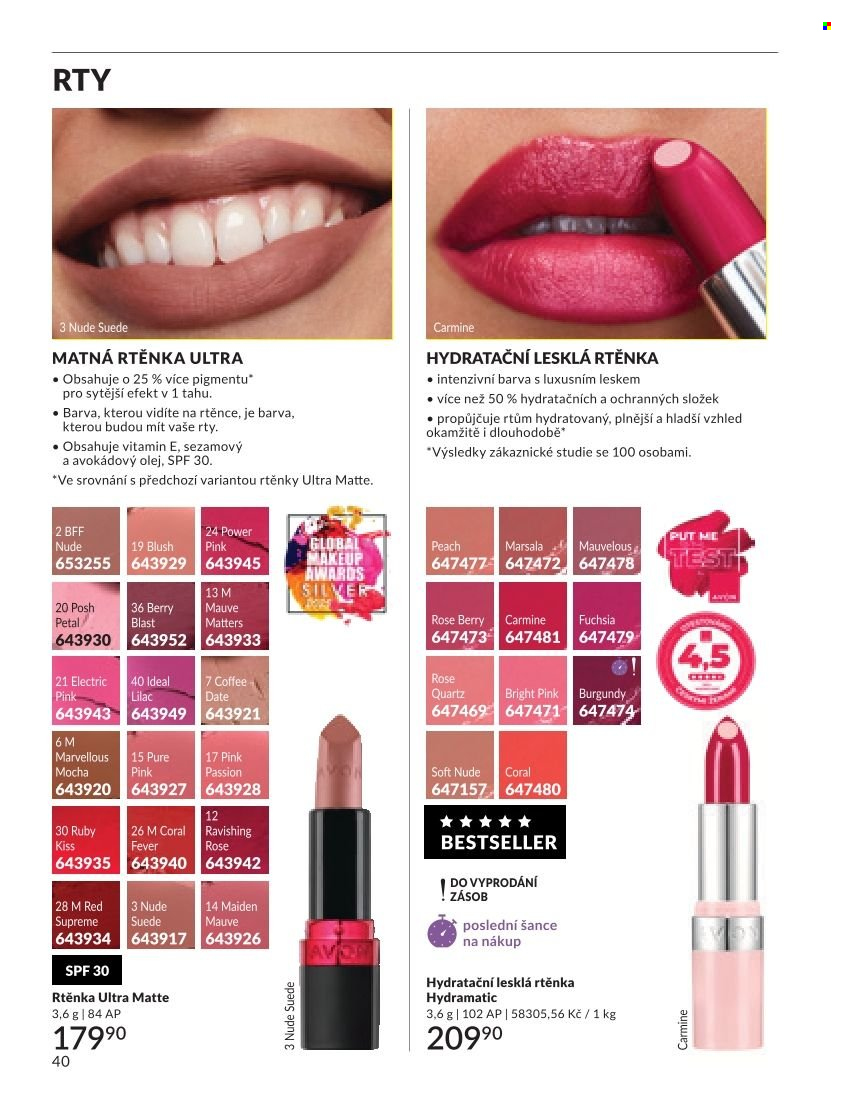 Leták AVON - 1. 9. 2026 - 30. 9. 2026. Strana 40