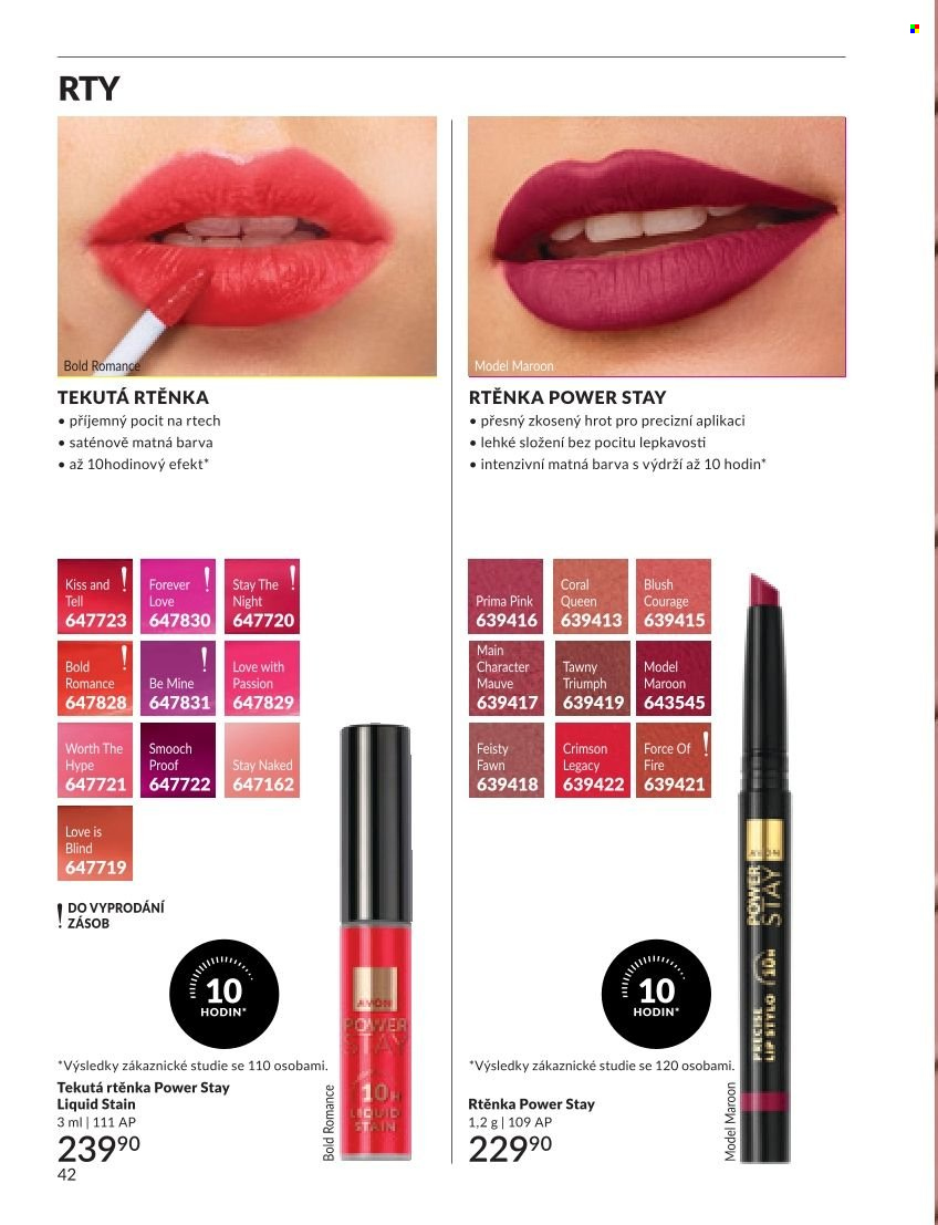 Leták AVON - 1. 9. 2026 - 30. 9. 2026. Strana 42