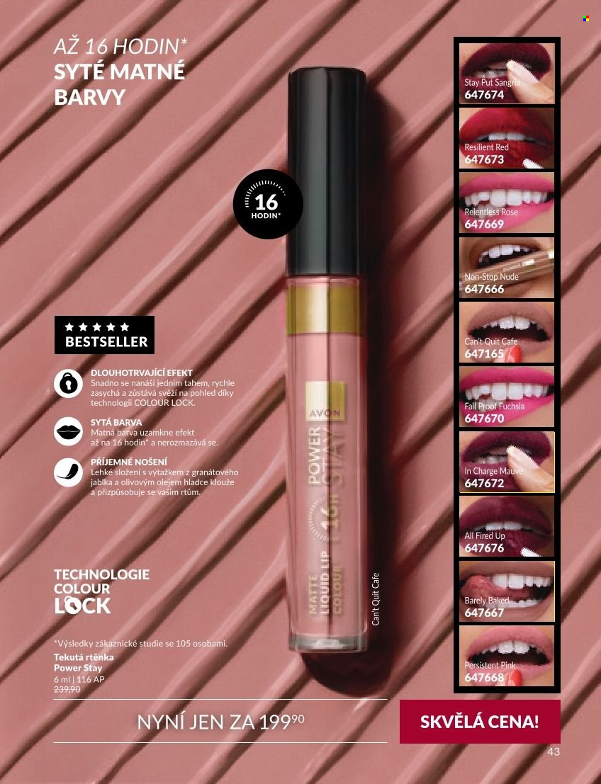 Leták AVON - 1. 9. 2026 - 30. 9. 2026. Strana 43