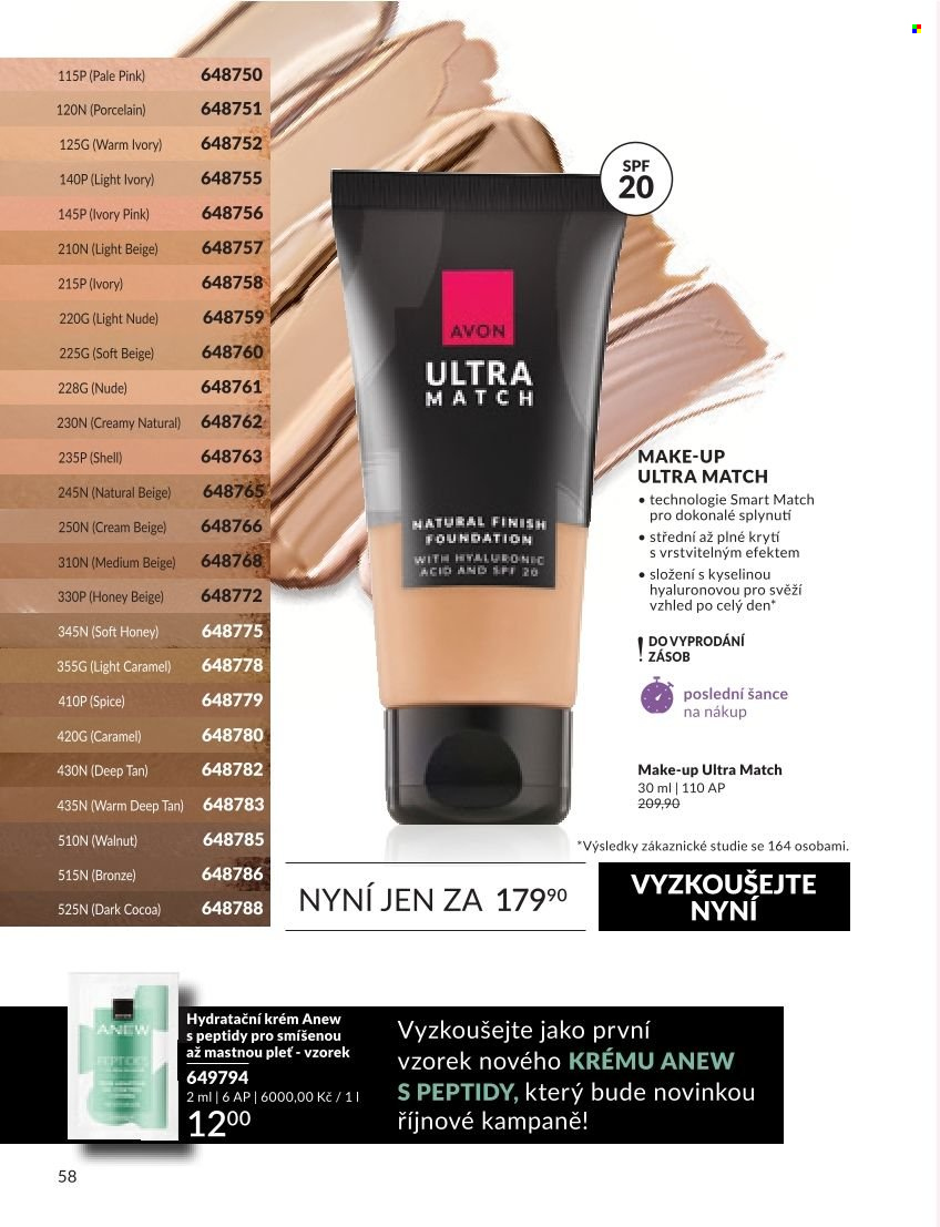 Leták AVON - 1. 9. 2026 - 30. 9. 2026. Strana 58