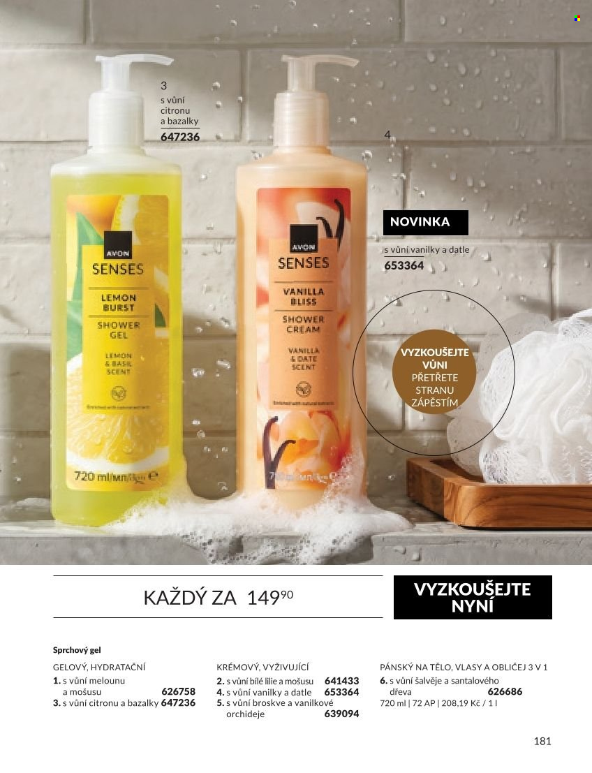 Leták AVON - 1. 9. 2026 - 30. 9. 2026. Strana 181