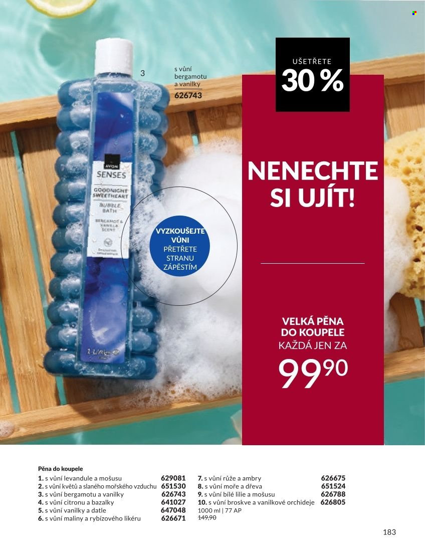 Leták AVON - 1. 9. 2026 - 30. 9. 2026. Strana 183