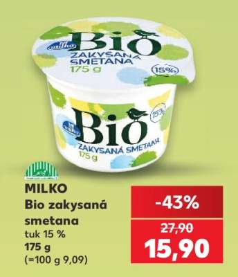 MILKO Bio zakysaná smetana