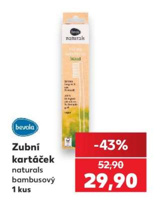 Zubní kartáček naturals bambusový