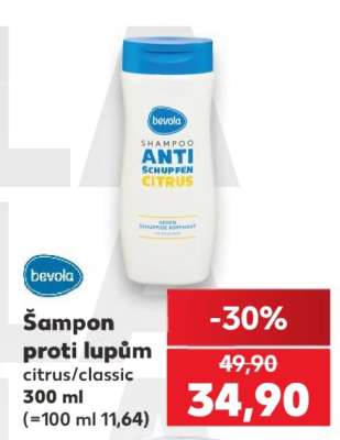 Šampon proti lupům citrus/classic