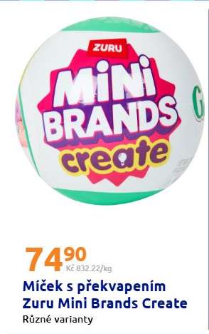 Míček s překvapením Zuru Mini Brands Create