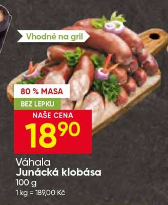 Váhala Junácká klobása