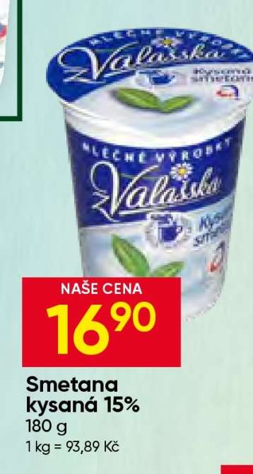 Smetana kysaná 15%