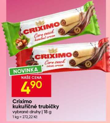 Criximo kukuřičné trubičky