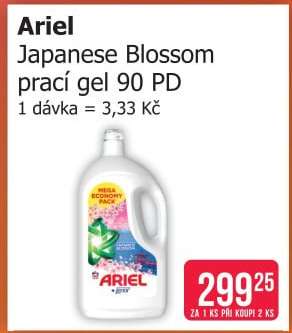 Ariel Japanese Blossom prací gel 90 PD
