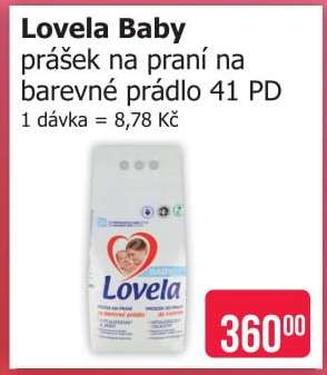 Lovela Baby prášek na praní na barevné prádlo 41 PD