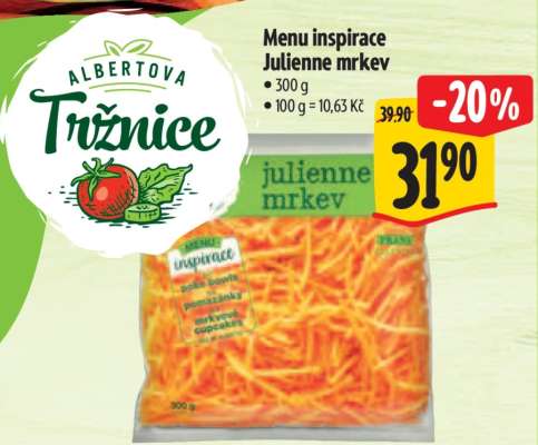 Menu inspirace Julienne mrkev