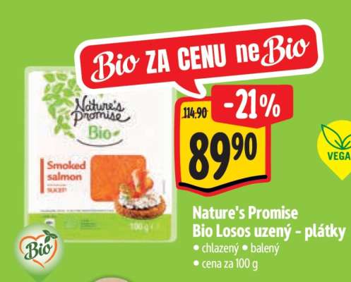 Nature’s Promise Bio Losos uzený – plátky