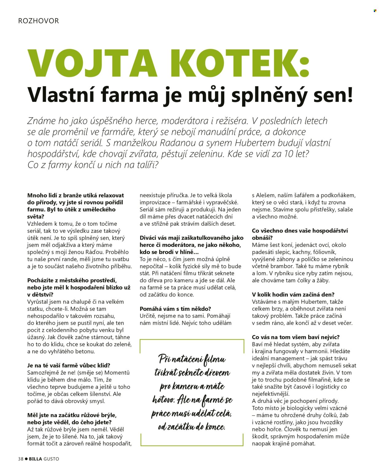 Leták BILLA. Strana 38