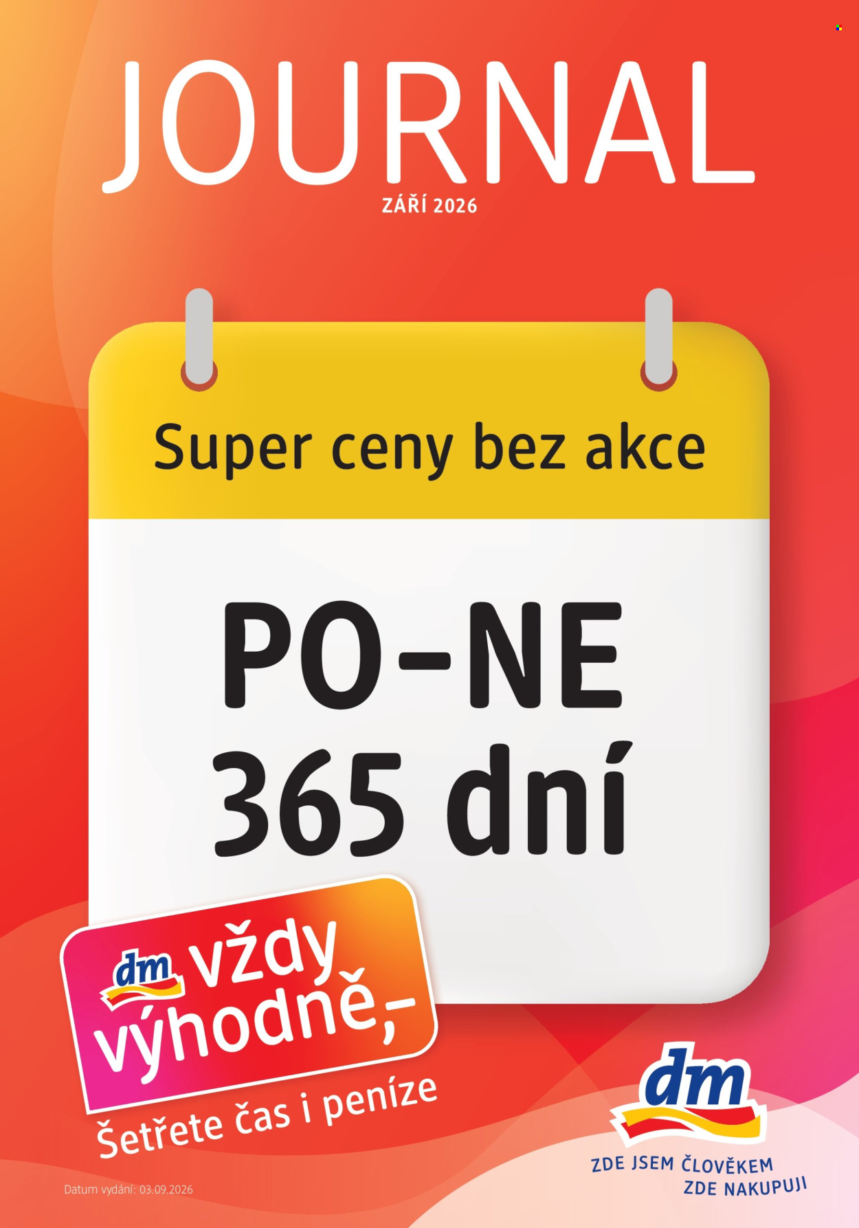 Leták dm drogerie - 3. 9. 2026 - 30. 9. 2026. Strana 1