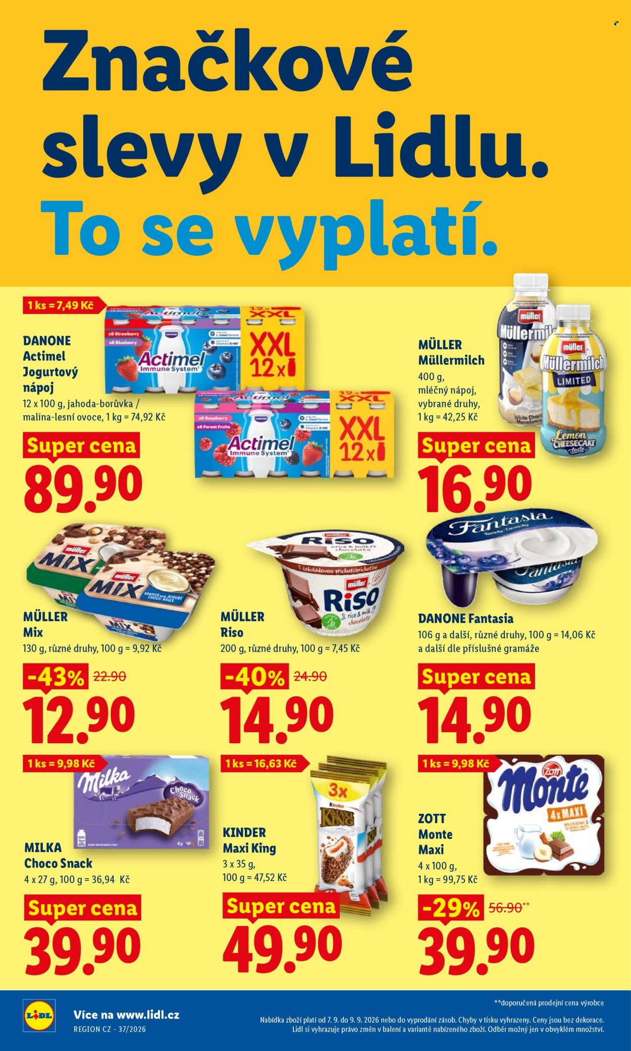 Leták Lidl - 7. 9. 2026 - 9. 9. 2026. Strana 22