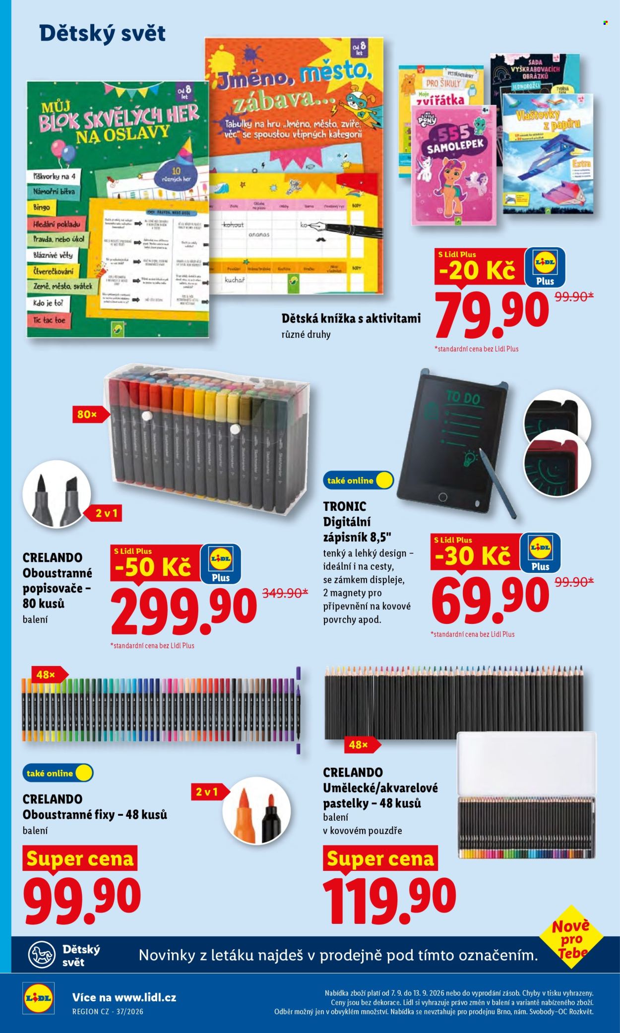 Leták Lidl - 7. 9. 2026 - 9. 9. 2026. Strana 38