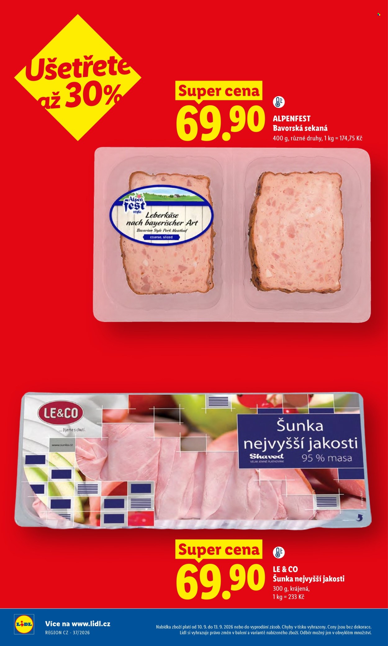 Leták Lidl - 10. 9. 2026 - 13. 9. 2026. Strana 10
