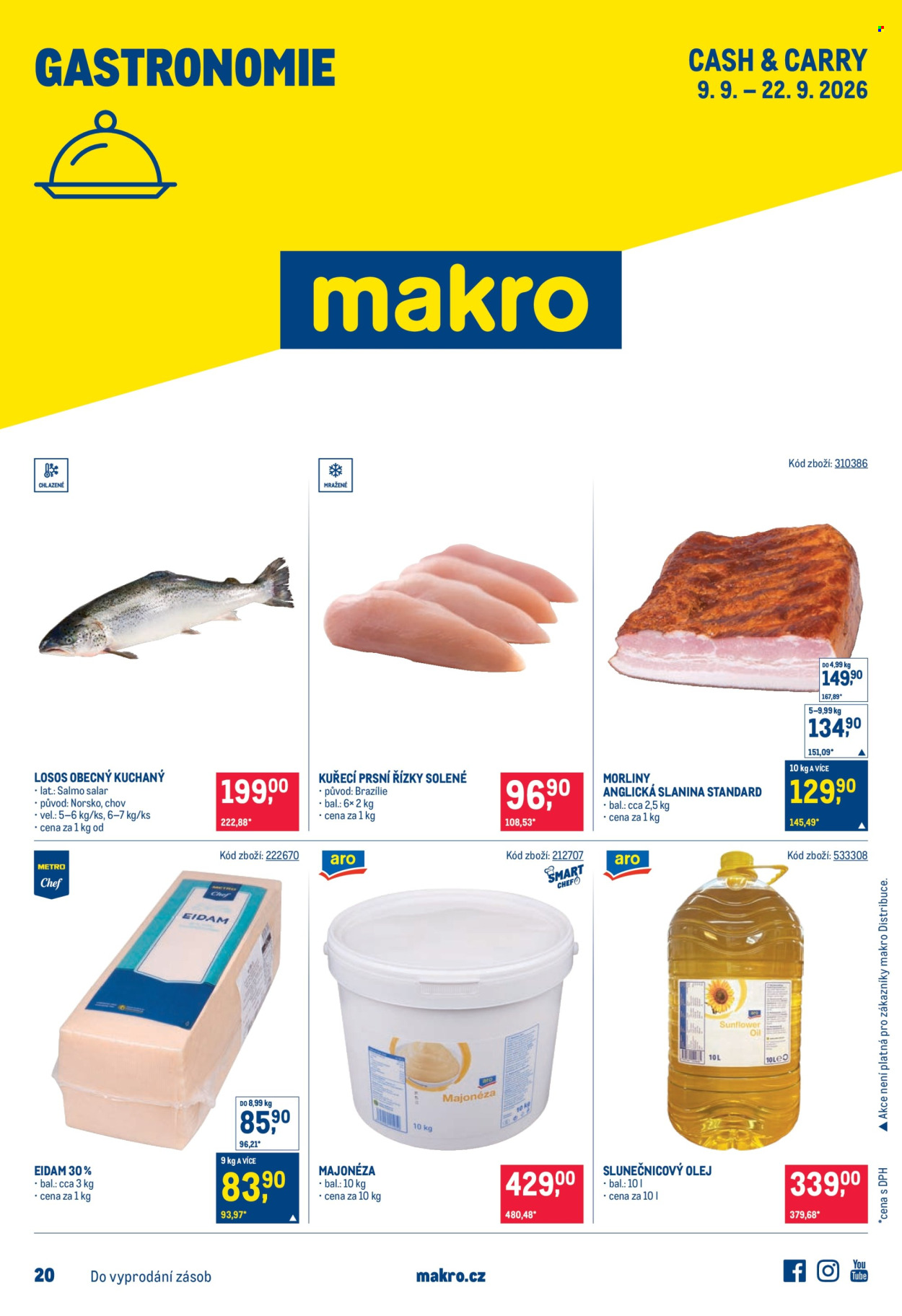 Leták MAKRO - 9. 9. 2026 - 22. 9. 2026. Strana 1
