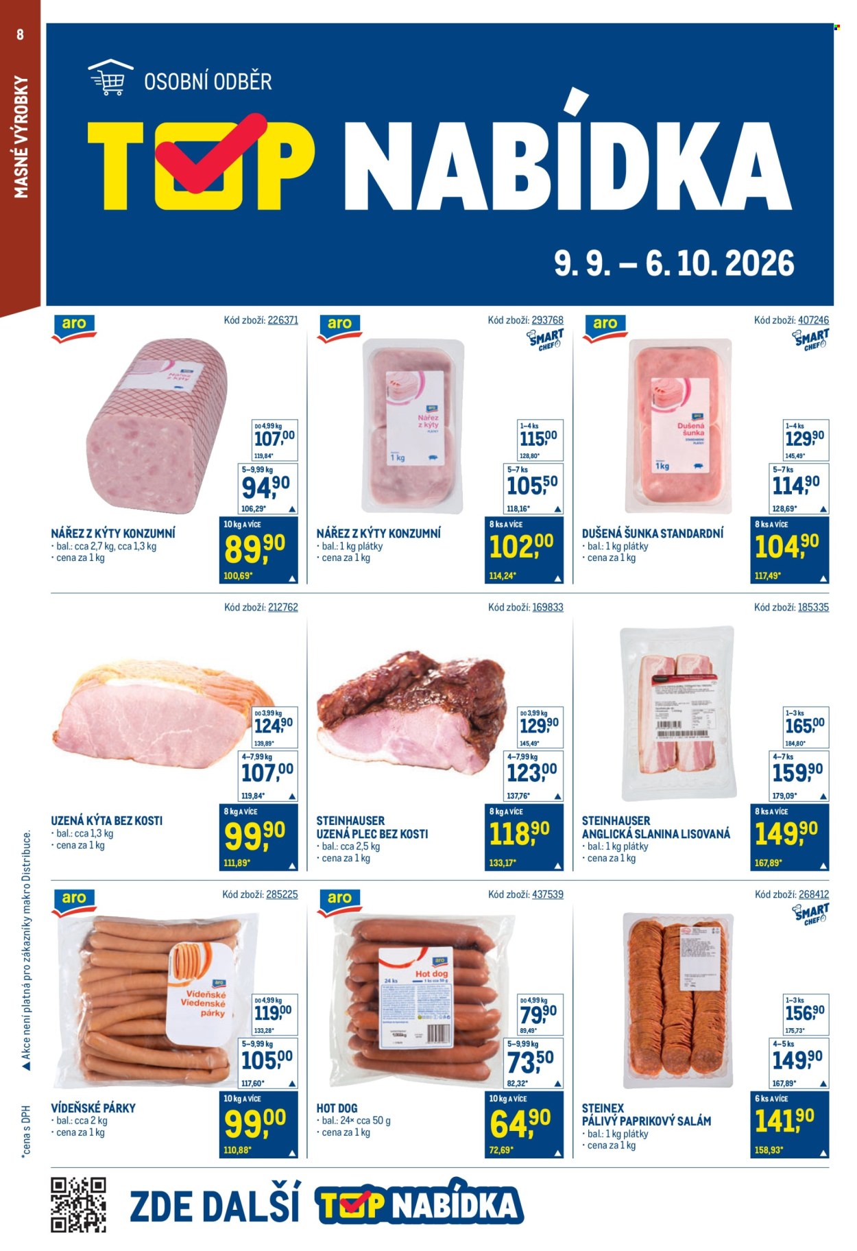 Leták MAKRO - 9. 9. 2026 - 22. 9. 2026. Strana 8