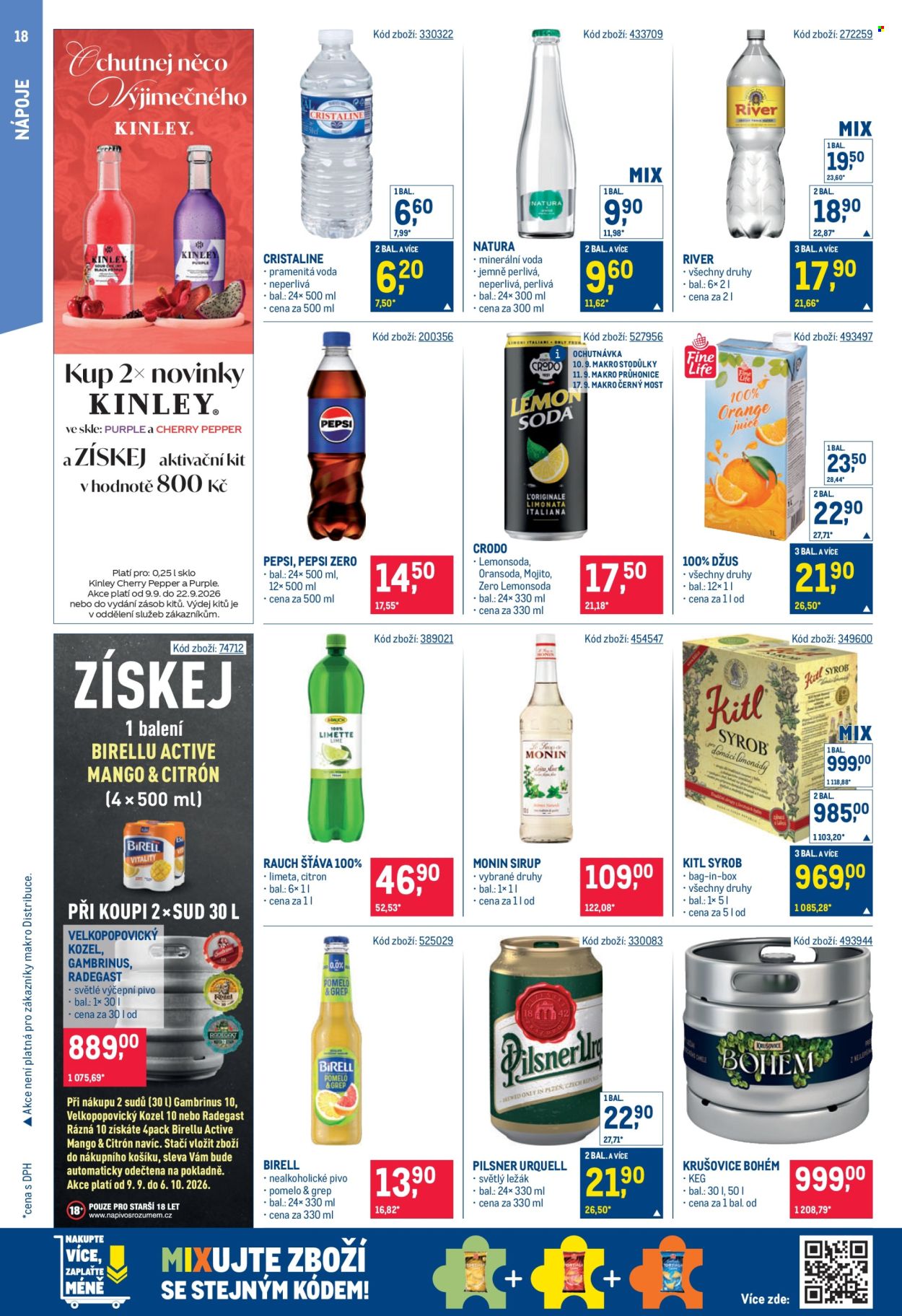 Leták MAKRO - 9. 9. 2026 - 22. 9. 2026. Strana 18