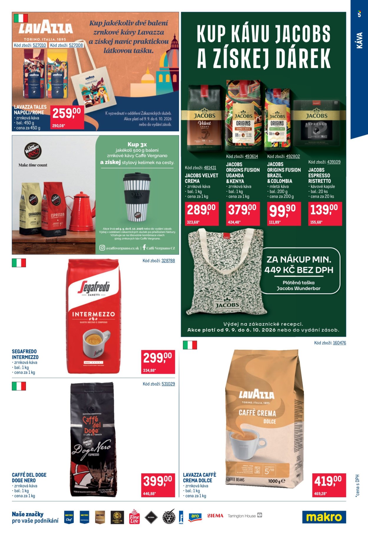 Leták MAKRO - 9. 9. 2026 - 6. 10. 2026. Strana 5