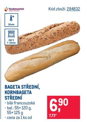 BAGETA STŘEDNÍ, KORNBAGETA STŘEDNÍ