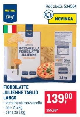 FIORDILATTE JULIENNE TAGLIO LARGO