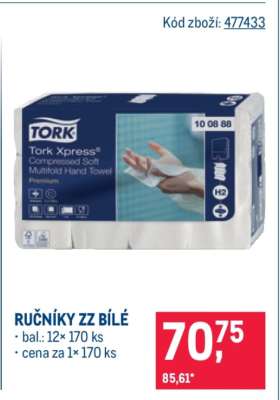 RUČNÍKY ZZ BÍLÉ
