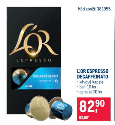 L’OR ESPRESSO DECAFFEINATO