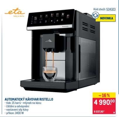 AUTOMATICKÝ KÁVOVAR RISTELLO